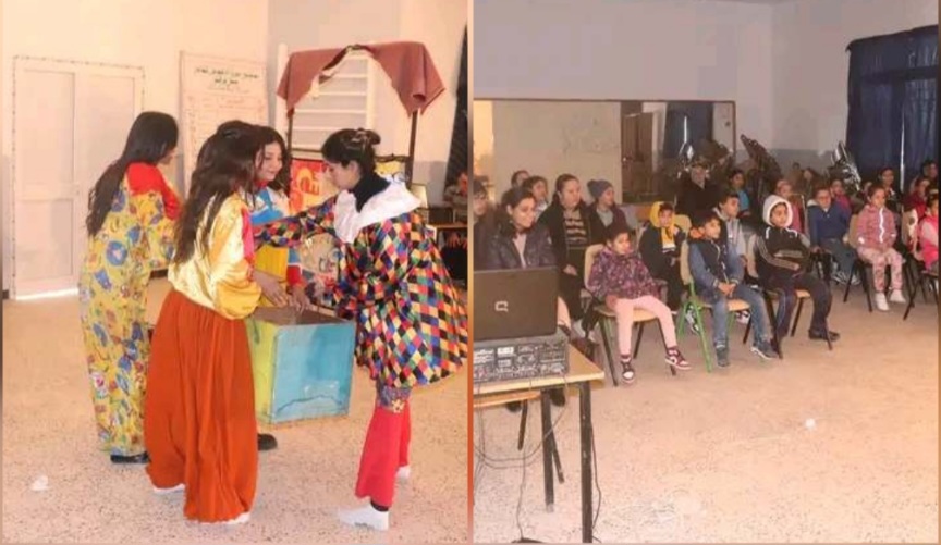 منزل بورقيبة..مسرحية "الكنز الخالد" في اختتام تظاهرة  "لمسات ابداعية بالوان تلمذية"